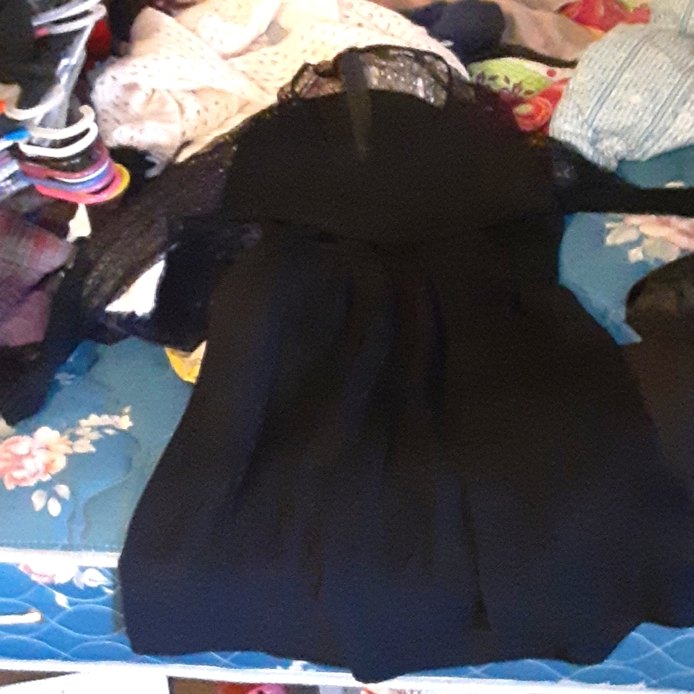 Lace black dress